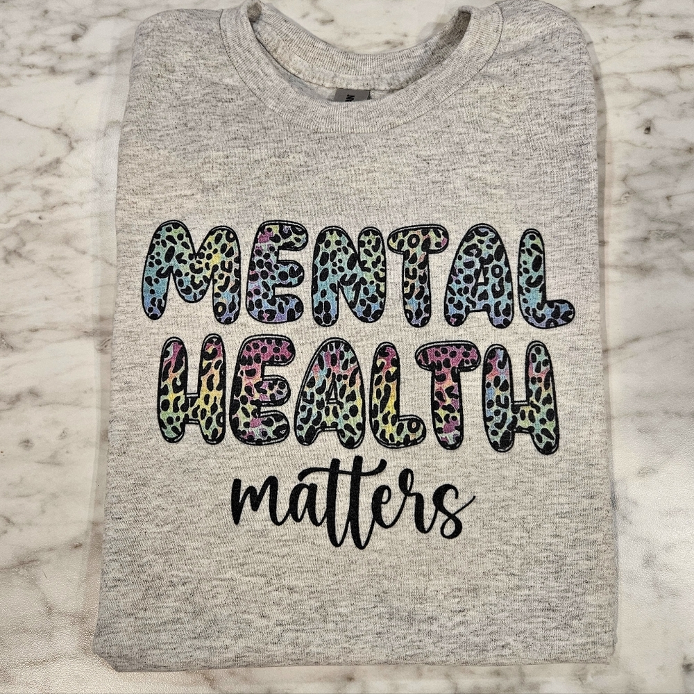 Mental health matters shirt colorful animal print cute popular trending